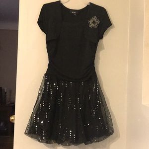 Girls black BCX girl dress size 12